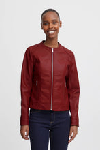Charger l'image dans la galerie, VESTE SIMILI-CUIR B.YOUNG BYACOM JACKET POMEGRANATE