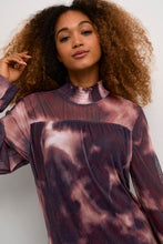 Charger l'image dans la galerie, ROBE IMPRIMÉ COL MONTANT MANCHE LONGUE CREAM CROLLY DRESS 10612830