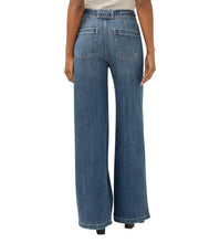 Charger l'image dans la galerie, HIGHLY DESIRABLE BELTED ULTRA WIDE LEG SILVER JEAN L28970ADM314