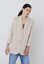 Charger l'image dans la galerie, VESTON BOYFRIEND KNIT MANCHE LONGUE ICHI IHKATE SUS OVERSIZE BL DOESKIN