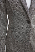 Charger l'image dans la galerie, VESTON CHEVRON KNIT MANCHE LONGUE ICHI IHKATE JACQUARD BL4 20121600