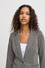 Charger l'image dans la galerie, VESTON CHEVRON KNIT MANCHE LONGUE ICHI IHKATE JACQUARD BL4 20121600