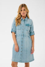 Charger l'image dans la galerie, ROBE DENIM MANCHE 3/4 CREAM CRGRAZIE DENIM DRESS 10615086