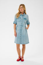 Charger l'image dans la galerie, ROBE DENIM MANCHE 3/4 CREAM CRGRAZIE DENIM DRESS 10615086