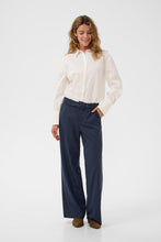 Charger l'image dans la galerie, PANTALON TROUSER JAMBE LARGE RAYURES VERTICALES CREAM CRLORELIE PANT 10614552