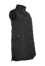 Charger l'image dans la galerie, VESTE LONGUE SANS MANCHE MATELASSÉE TAILLE PLUS KAFFE CURVE KCMALENA 10580457