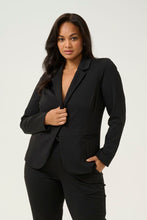 Charger l'image dans la galerie, VESTON KNIT TAILLE PLUS MANCHE LONGUE KAFFE CURVE KCJENNA BLAZER 10582130-100121