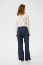 Charger l'image dans la galerie, PANTALON TROUSER JAMBE LARGE RAYURES VERTICALES CREAM CRLORELIE PANT 10614552