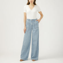 Charger l'image dans la galerie, JEAN JAMBE LARGE LIGHT WEIGTH KNIT PANT SILVER JEANS L63902LWK201