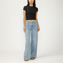 Charger l'image dans la galerie, JEAN JAMBE LARGE LIGHT WEIGTH KNIT PANT SILVER JEANS L63902LWK201