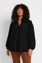 Charger l'image dans la galerie, BLOUSE MANCHE LONGUE TAILLE PLUS KAFFE CURVE KCHALLI BLOUSE 100121