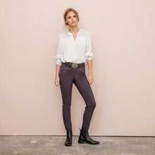 Charger l'image dans la galerie, PANTALON EXTENSIBLE ASPECT CUIR ELORA 19TRAFIC