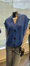 Charger l&#39;image dans la galerie, TRICOT PONCHO SANS MANCHE COL V BOUTONS B.YOUNG BYOTINKA 20815276 193964
