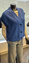 Charger l&#39;image dans la galerie, TRICOT PONCHO SANS MANCHE COL V BOUTONS B.YOUNG BYOTINKA 20815276 193964
