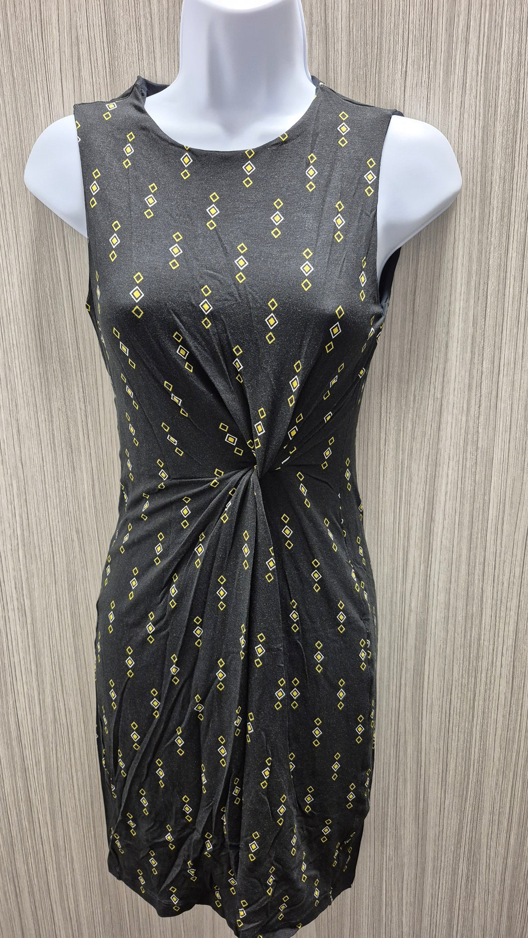 ROBE IMPRIMÉ SANS MANCHE AJUSTÉ COL ROND LEZ A LEZ 9245E