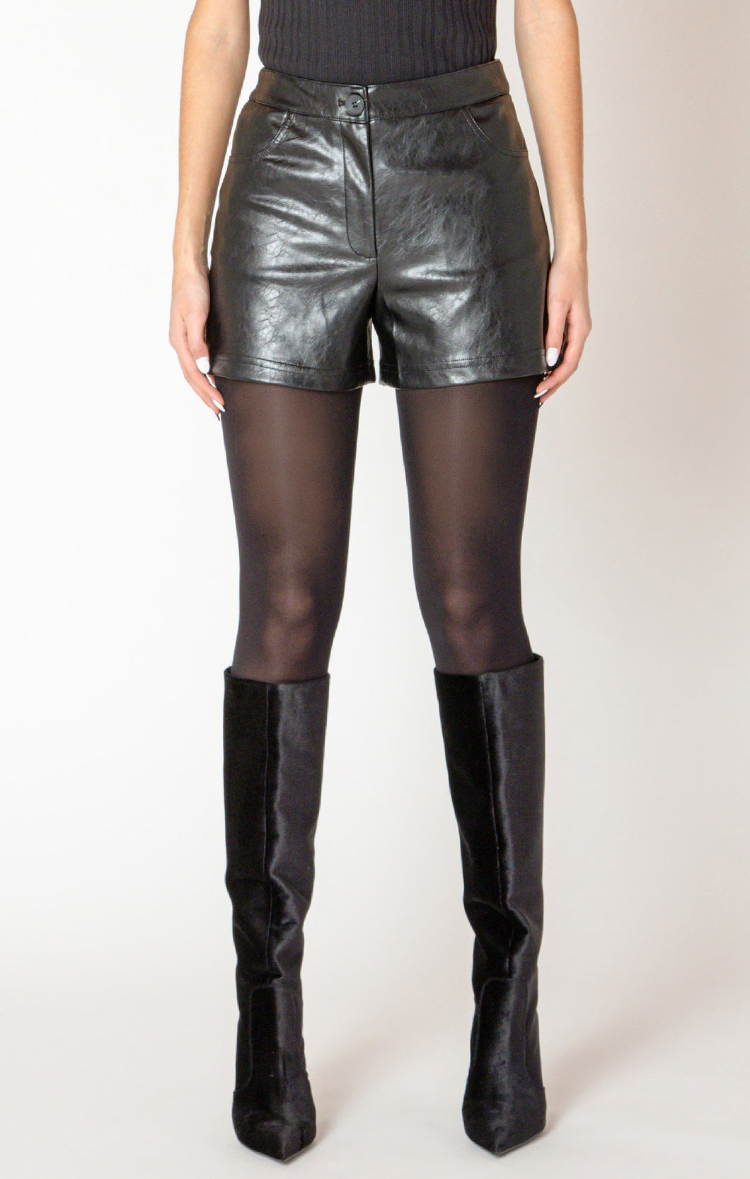 SHORT FAUX-CUIR CHIC BLACK TAPE 2622213T