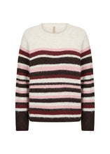 Charger l'image dans la galerie, TRICOT MANCHE LONGUE COL ROND RAYURES SOYA CONCEPT ILENE YD5 33880
