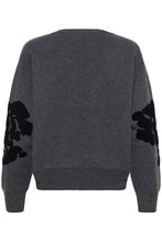 Charger l'image dans la galerie, TRICOT COL V MANCHE LONGUE MOTIF JACQUARD CREAM CRALLEY KNIT PULLOVER 10615672 1910161
