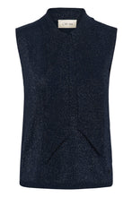 Charger l'image dans la galerie, HAUT TRICOT LUREX S/M COL MONTANT AVEC CRAVATE CREAM CRZARIA KNIT SS PULLOVER 10615521
