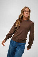 Charger l'image dans la galerie, TRICOT M/L BOUFFANTE AVEC PLIS AUX ÉPAULES COL ROND KALIZZA ROUND NECK PULLOVER BUTTONS 10512360
