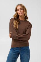 Charger l'image dans la galerie, TRICOT M/L BOUFFANTE AVEC PLIS AUX ÉPAULES COL ROND KALIZZA ROUND NECK PULLOVER BUTTONS 10512360
