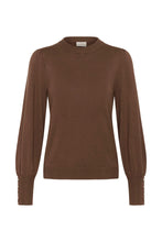 Charger l'image dans la galerie, TRICOT M/L BOUFFANTE AVEC PLIS AUX ÉPAULES COL ROND KALIZZA ROUND NECK PULLOVER BUTTONS 10512360
