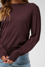 Charger l'image dans la galerie, TRICOT M/L BOUFFANTE AVEC PLIS COL ROND KALONE KNIT PULLOVER 10507905 191619

