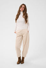 Charger l'image dans la galerie, HAUT TRICOT POINTELLE COL ROULÉ M/L CREAM CRPELOA KNIT ROLLNECK 10615531 110701
