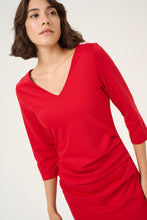 Charger l'image dans la galerie, ROBE COCKTAIL COL V M3/4 KAFFE KAINDIA V NECK DRESS 10509356 191758
