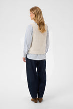 Charger l'image dans la galerie, TRICOT CARDIGAN S/M COL V ATTACHE 2 BOUCLES CREAM CRCLADINE KNIT SLIPOVER 10615378
