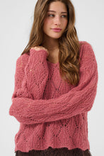 Charger l'image dans la galerie, TRICOT COL V MANCHE LONGUE CROCHET POINTELLE CREAM CRNISO PULLOVER 10615324 171522
