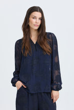 Charger l'image dans la galerie, HAUT BLOUSE MANCHE LONGUE MOTIF JACQUARD FRANSA FRLYLA BL1 20618649 194011
