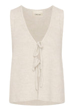 Charger l'image dans la galerie, TRICOT CARDIGAN S/M COL V ATTACHE 2 BOUCLES CREAM CRCLADINE KNIT SLIPOVER 10615378
