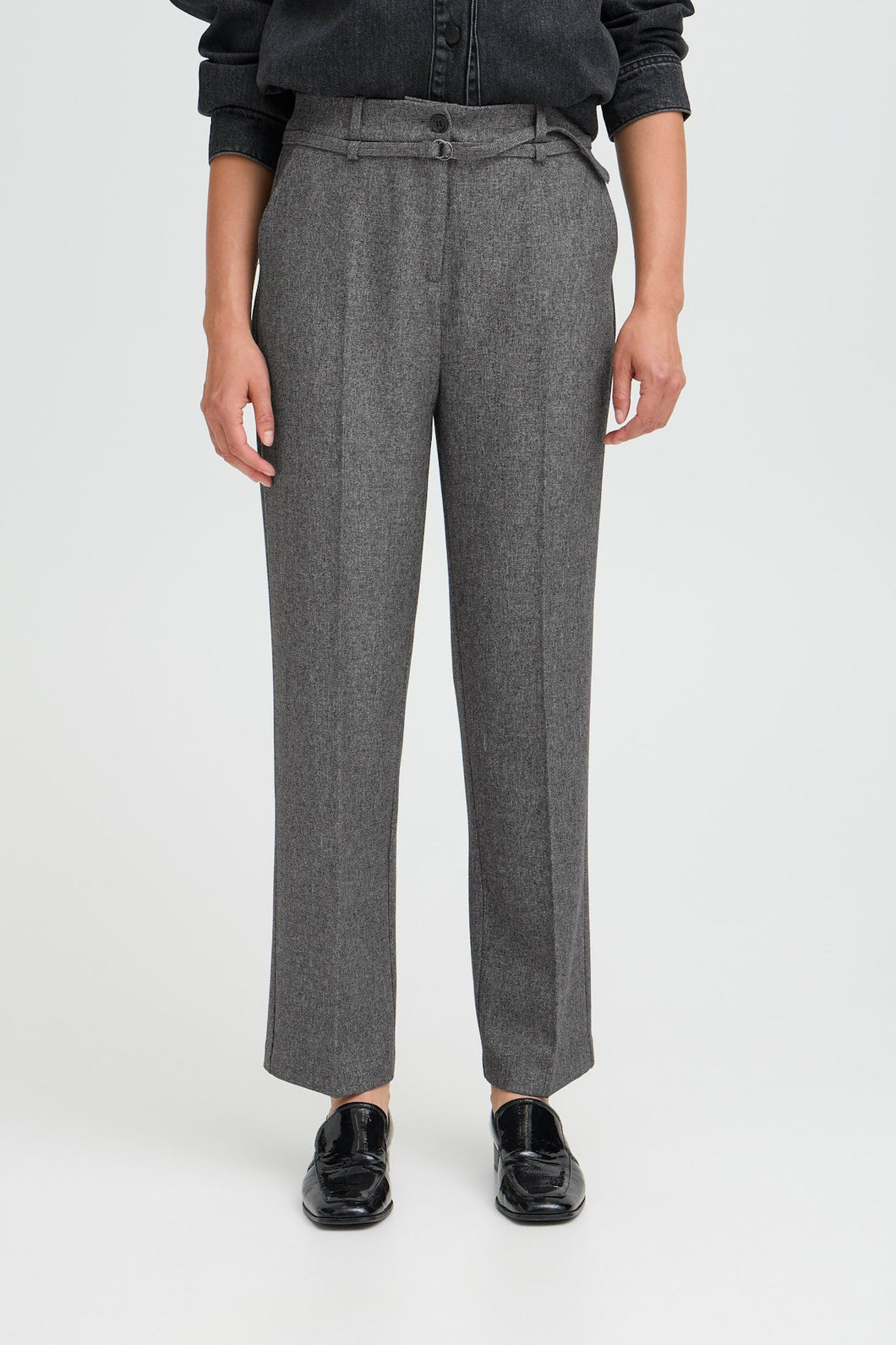 PANTALON JAMBE DROITE BYOUNG BYETONA BELTPANTS 20818155