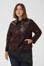 Charger l'image dans la galerie, VESTE JACKET SIMILI-CUIR MANCHE CROP TAILLE PLUS KAFFE CURVE KCARENSA JACKET 10584393
