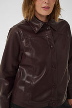 Charger l'image dans la galerie, VESTE JACKET SIMILI-CUIR MANCHE CROP TAILLE PLUS KAFFE CURVE KCARENSA JACKET 10584393
