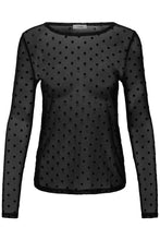 Charger l'image dans la galerie, HAUT M/L MESH AVEC MOTIF POIS VELOURS FRANSA FRDETA TEE 1 20610740 900017993
