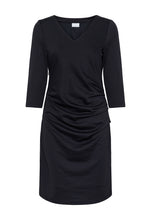 Charger l'image dans la galerie, ROBE COCKTAIL COL V M3/4 KAFFE KAINDIA V NECK DRESS 10509356 100121
