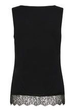 Charger l'image dans la galerie, HAUT CAMISOLE COL V BRETELLE LARGE CREAM CRALVAIA JERSEY LACE TOP 10615546 100120
