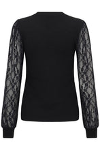 Charger l'image dans la galerie, HAUT COL ROND MANCHE DENTELLE KAFFE KCLIANA LACE 10512539 100121
