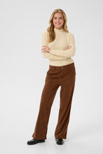 Charger l&#39;image dans la galerie, PANTALON VELOURS CORDÉE JAMBE LARGE CREAM CRKANNA CORDUROY 10614146 191227

