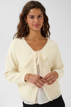 Charger l'image dans la galerie, TRICOT CARDIGAN M/L COL ROND ATTACHE 2 BOUCLES CREAM CRBULP KNIT CARDIGAN 10615650
