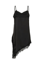 Charger l'image dans la galerie, HAUT CAMISOLE LONGUE COL V DENTELLE BRETELLE SPAGHETTI AJUSTABLE KAFFE KAMIALA STRAP TOP 10512587

