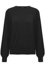 Charger l'image dans la galerie, TRICOT M/L BOUFFANTE AVEC PLIS COL ROND KALONE KNIT PULLOVER 10507905 100121
