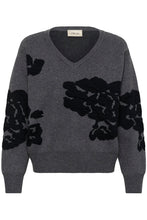 Charger l'image dans la galerie, TRICOT COL V MANCHE LONGUE MOTIF JACQUARD CREAM CRALLEY KNIT PULLOVER 10615672 1910161
