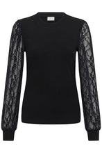 Charger l'image dans la galerie, HAUT COL ROND MANCHE DENTELLE KAFFE KCLIANA LACE 10512539 100121
