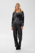 Charger l'image dans la galerie, TRICOT COL V MANCHE LONGUE MOTIF JACQUARD CREAM CRALLEY KNIT PULLOVER 10615672 1910161
