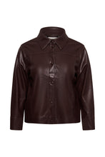 Charger l'image dans la galerie, VESTE JACKET SIMILI-CUIR MANCHE CROP TAILLE PLUS KAFFE CURVE KCARENSA JACKET 10584393
