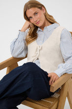 Charger l'image dans la galerie, TRICOT CARDIGAN S/M COL V ATTACHE 2 BOUCLES CREAM CRCLADINE KNIT SLIPOVER 10615378
