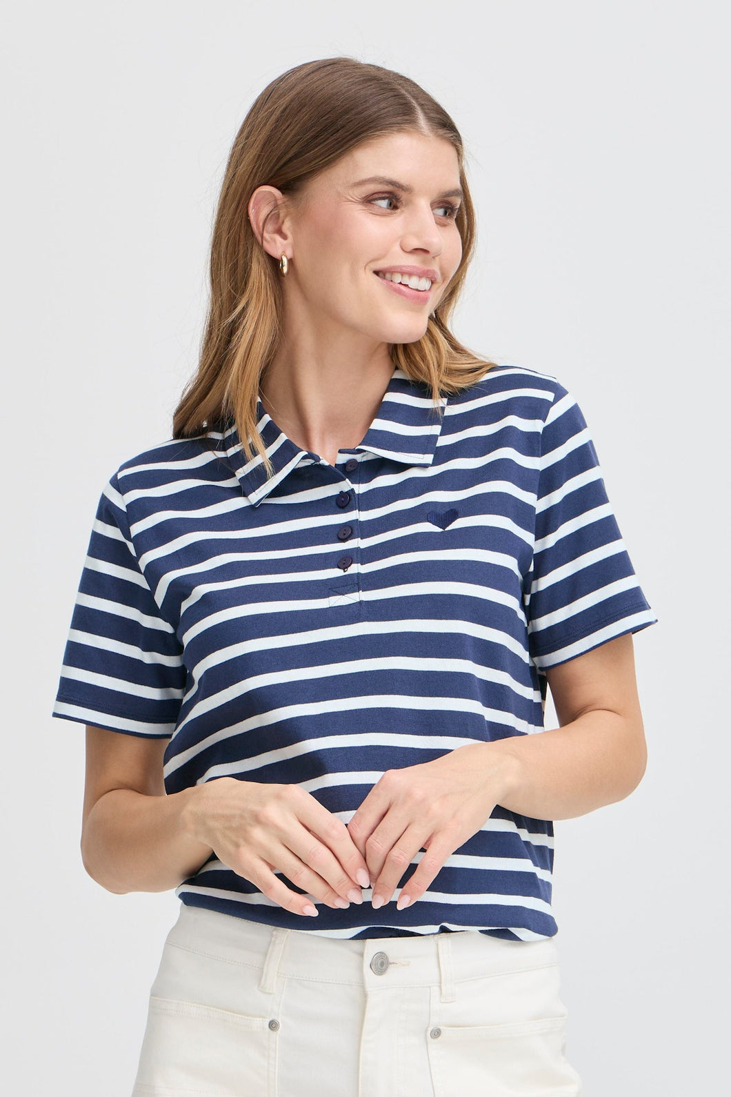 HAUT T-SHIRT POLO RAYURES FRANSA FRSAMMA 20615794